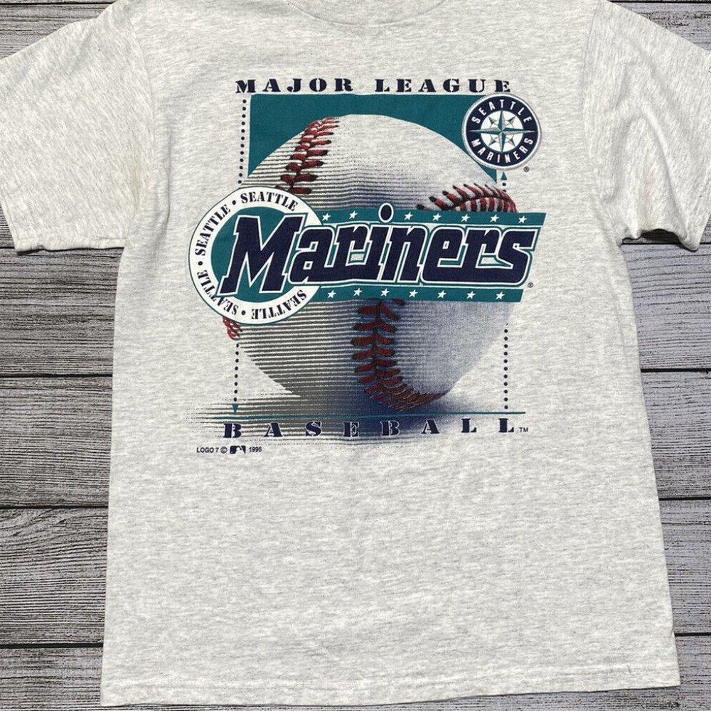 1996 Seattle Mariners Shirt Gray Retro Tee